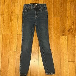 Madewell Dark Blue Skinny Jeans